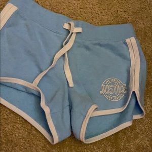 blue justice shorts